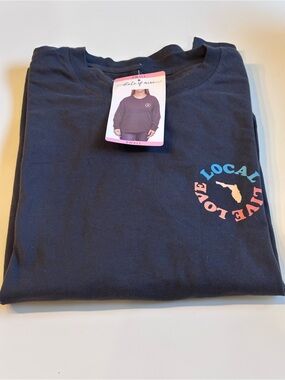 State of Mind, Local Live Love, Long-Sleeve T, Women’s Sm, dull black, NWT